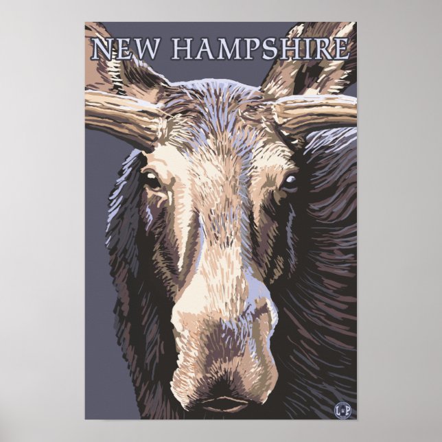 New HampshireMoose Up Nah Poster (Vorne)