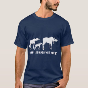 New HampshireNH Moose Family T-Shirt