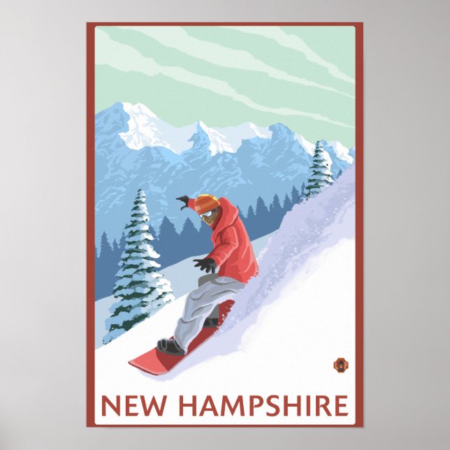 New HampshireSnowboarder Scene Poster (Vorne)