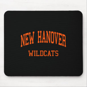 New Hannover High School Hs Wilmington Nc Retro Sp Mousepad