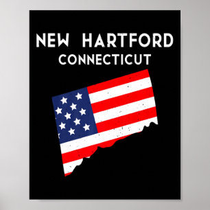 New Hartford Connecticut Usa Bundesstaat Amerika R Poster