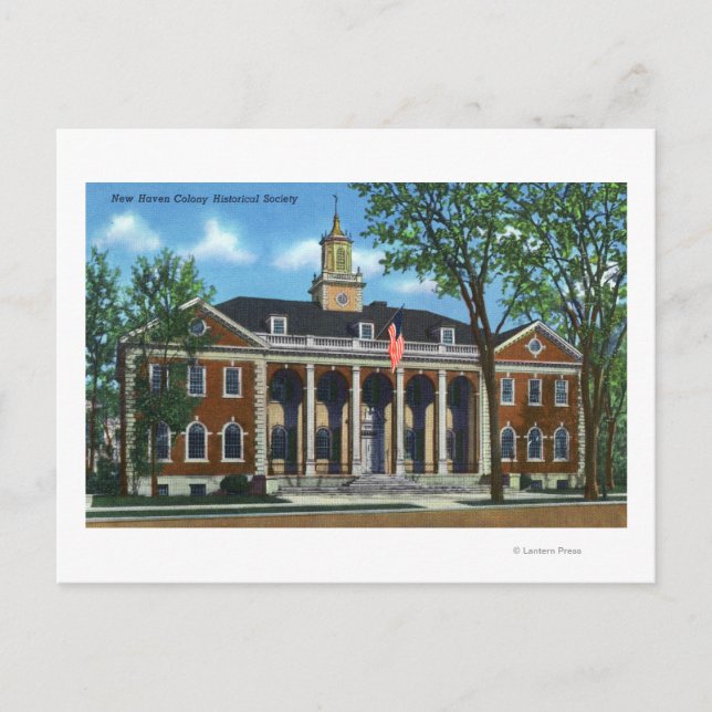New Haven Colony Historical Society Postkarte (Vorderseite)