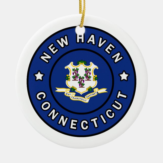 New Haven Connecticut Keramik Ornament (Vorne)