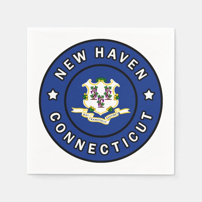 New Haven Connecticut Serviette (Vorderseite)