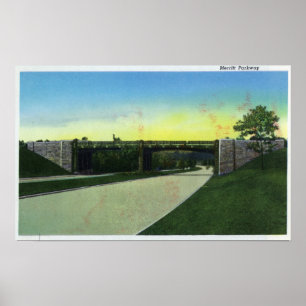 New Haven, CTView von Merritt Parkway Poster