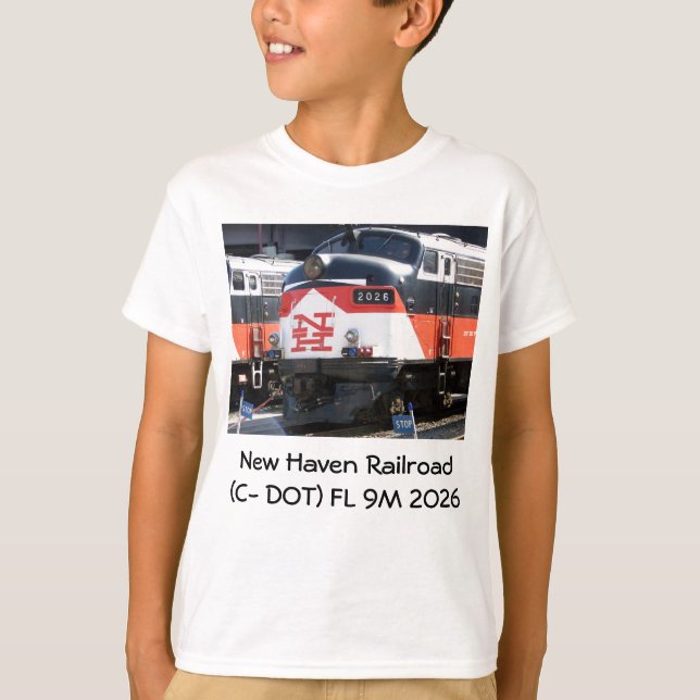 New-Haven Eisenbahn (c-PUNKT) FL 9M 2026 T-Shirt (Vorderseite)