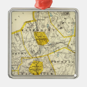 New-Haven Landkreis Connecticut Ornament Aus Metall
