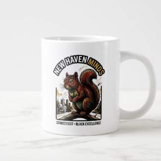 New Haven Minds Red Squirrel Black Excellence Art Jumbo-Tasse