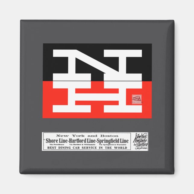 New Haven Railroad-Logo _1  Magnet (Vorne)