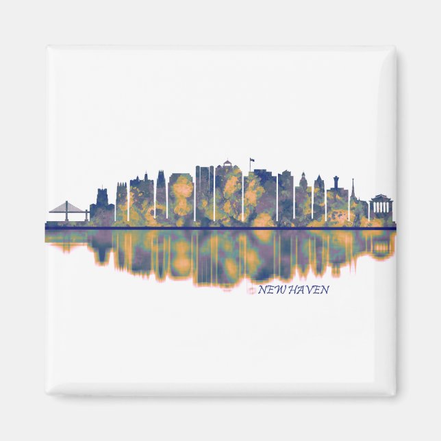 New Haven Skyline Magnet (Vorne)