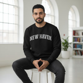 NEW HAVEN University Style Sweater Uni Sweatshirt