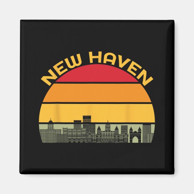 New Haven Zza Katal der Welt Connecticut Azza Magnet (Vorne)