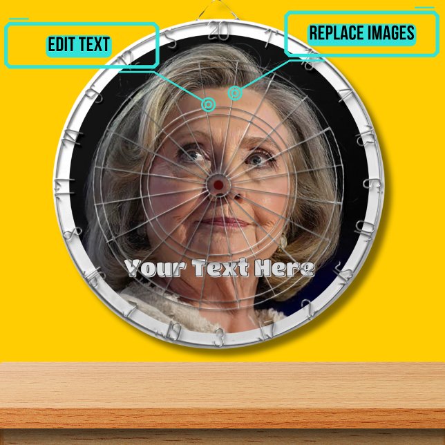 New Hillary Clinton Custom Dartscheibe (Please enjoy our design and see the others in the collection.)