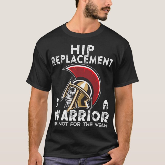 New Hip Replacement Men Women Warrior Awareness Gi T-Shirt (Vorderseite)