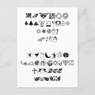 NEW HolidayPi BT - Schriftart Postkarte
