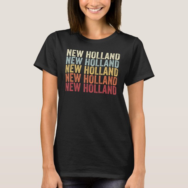 New Holland Pennsylvania New Holland PA Retro Vint T-Shirt (Vorderseite)
