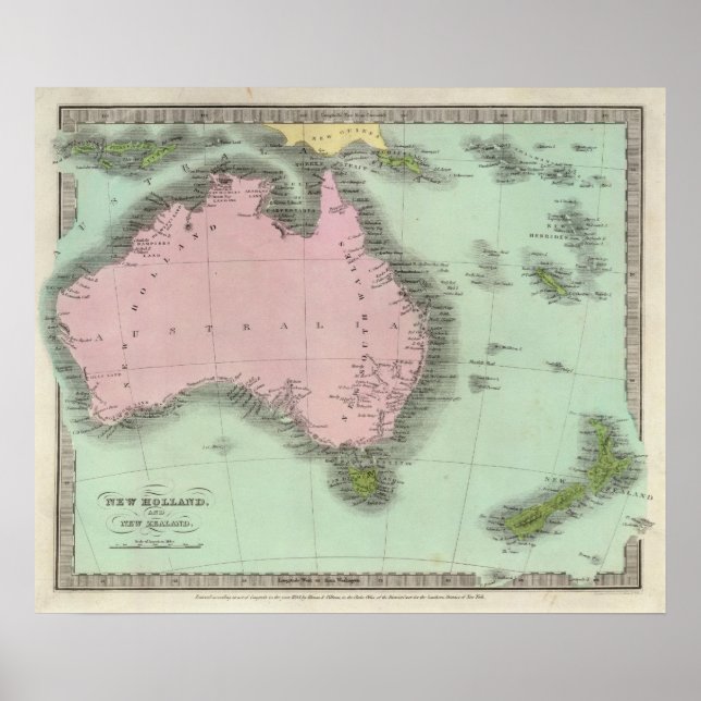 New Holland und Neuseeland Poster (Vorne)