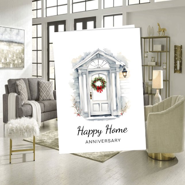 New Home Anniversary Card | Real Estate Agent Karte (Von Creator hochgeladen)