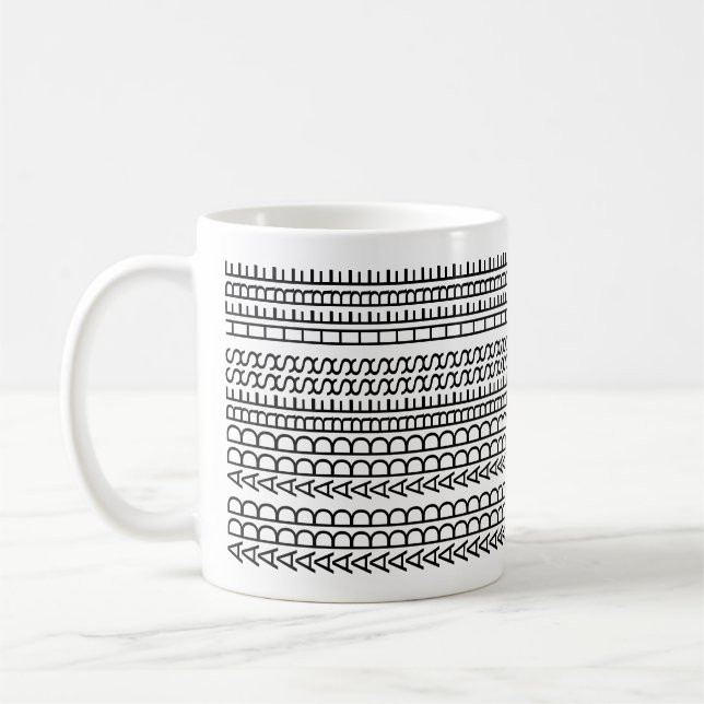 New Home Custom Unusual Hidden Message Modern Kaffeetasse (Links)