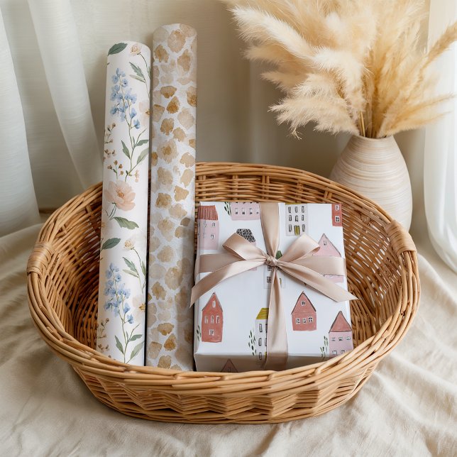 New Home Fun Floral  Geschenkpapier Set (Von Creator hochgeladen)