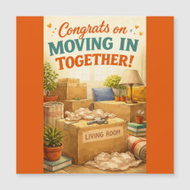 New Home/Moving In Congratulations Magnetic Card Magnetkarte