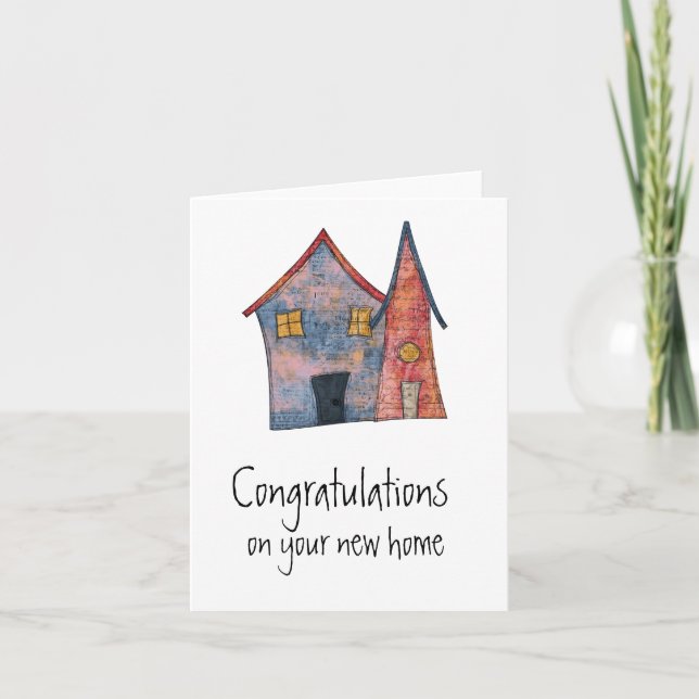 NEW HOME NOTE CARD KARTE (Vorderseite)