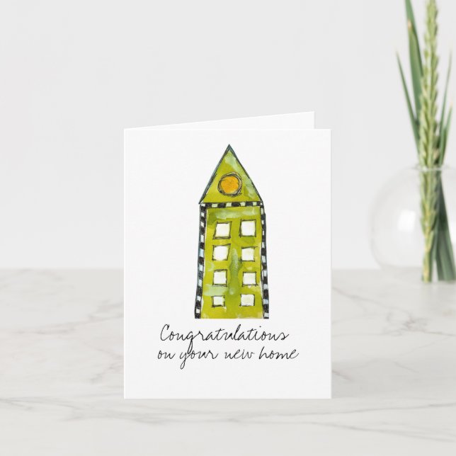 NEW HOME NOTE CARD KARTE (Vorderseite)