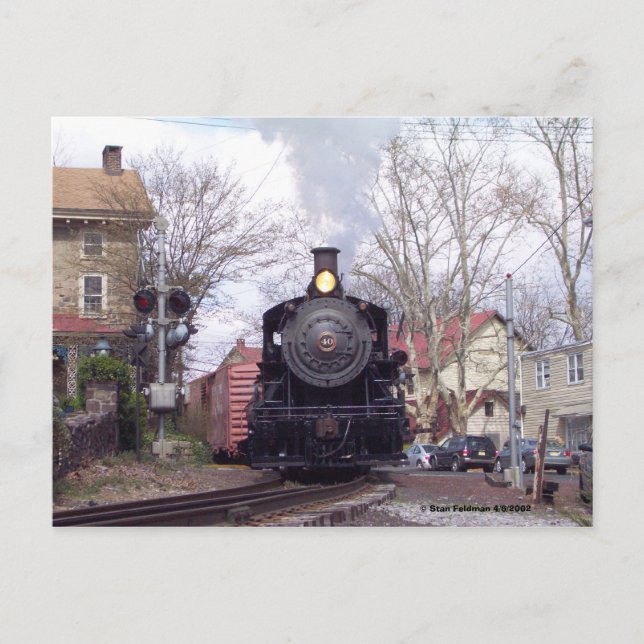 New Hope & Ivyland Steam Motor # 40 Postkarte (Vorderseite)