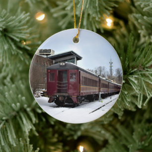 New Hope Zug Winter Keramik Ornament