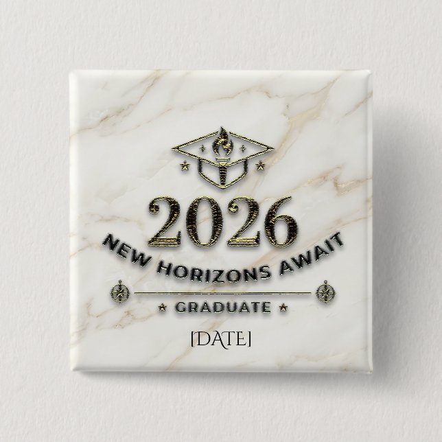 New Horizons Await / Pin Nuevos Horizontes Button (Vorderseite)