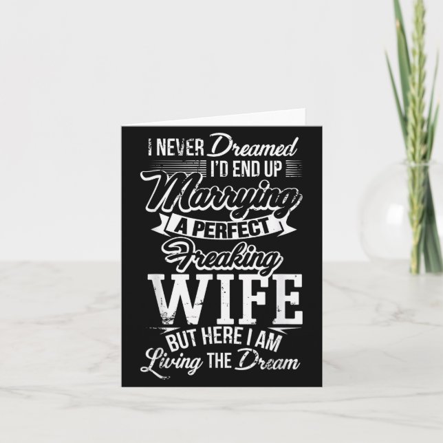 New Husband Wedding Anniversary Couple Hubby Gift  Karte (Vorderseite)