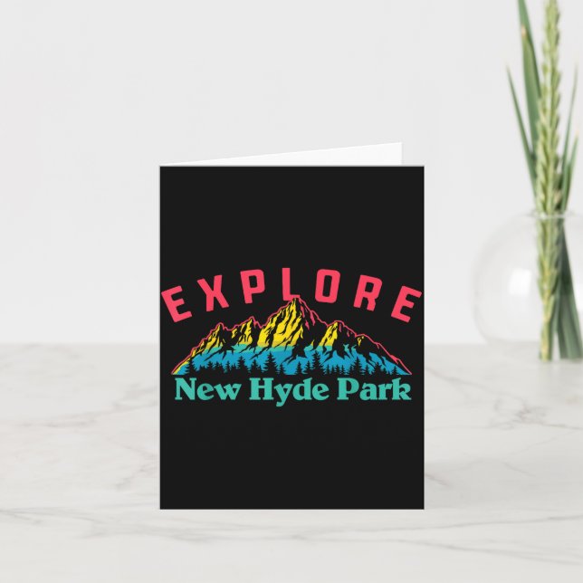 New Hyde Park Explore! Nature Outdoor Mountains  Karte (Vorderseite)