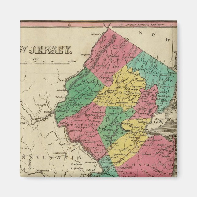 New Jersey 3 Magnet (Vorne)