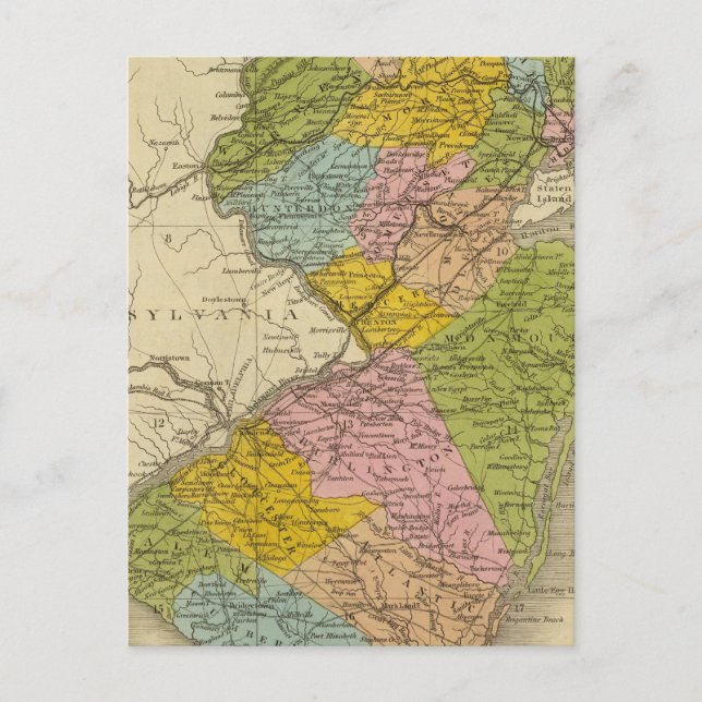 New Jersey 5 Postkarte (Vorderseite)