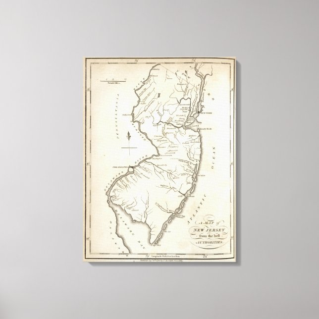 New Jersey 7 Leinwanddruck (Vorderseite)