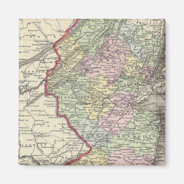 New Jersey 8 Magnet (Vorne)