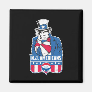 New Jersey Amerikaner Basketball Uncle Sam Magnet