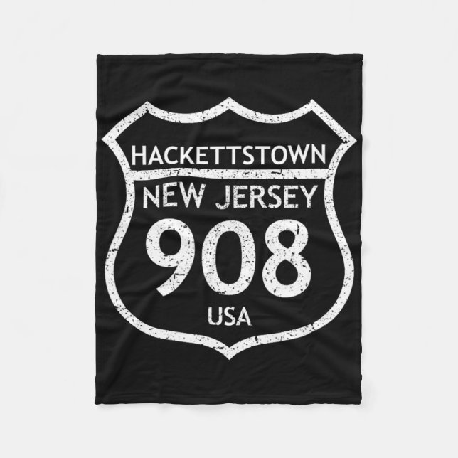 New Jersey Area Code 908 Hackettstown, Nj Home Sta Fleecedecke (Vorderseite)