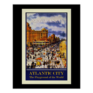 New Jersey, Atlantic City, Poster