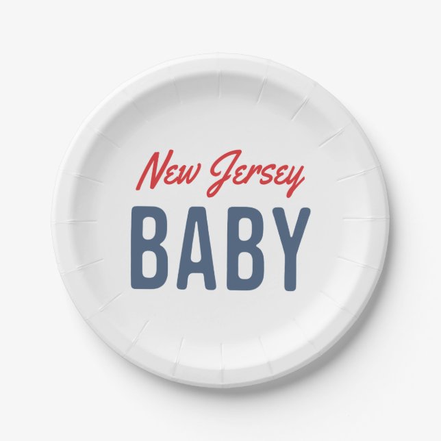 New Jersey Baby Pappteller (Vorderseite)