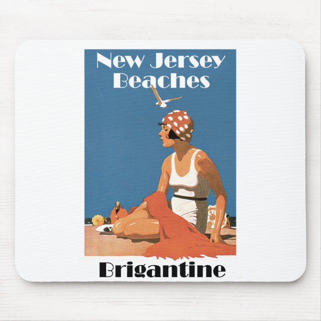 New Jersey Beaches ~ Brigantine Mousepad (Vorne)