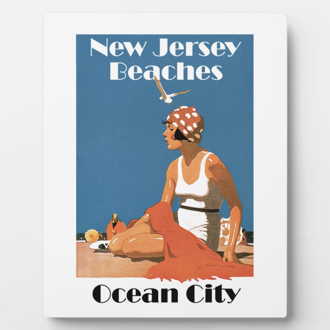 New Jersey Beaches ~ Ocean City Fotoplatte (Vorderseite)