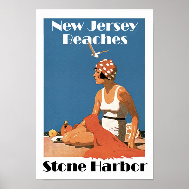 New Jersey Beaches ~ Stone Harbour Poster (Vorne)