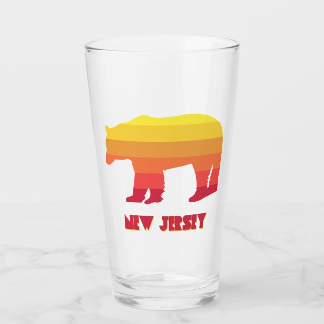 New Jersey Bear Rainbow Glas (Vorderseite)