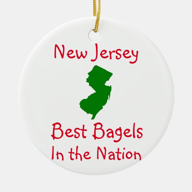 New Jersey Best Bagels Keramik Ornament (Vorne)