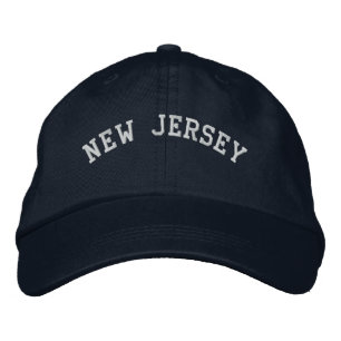 New Jersey bestickt Basic Cap Navy Blue Bestickte Kappe