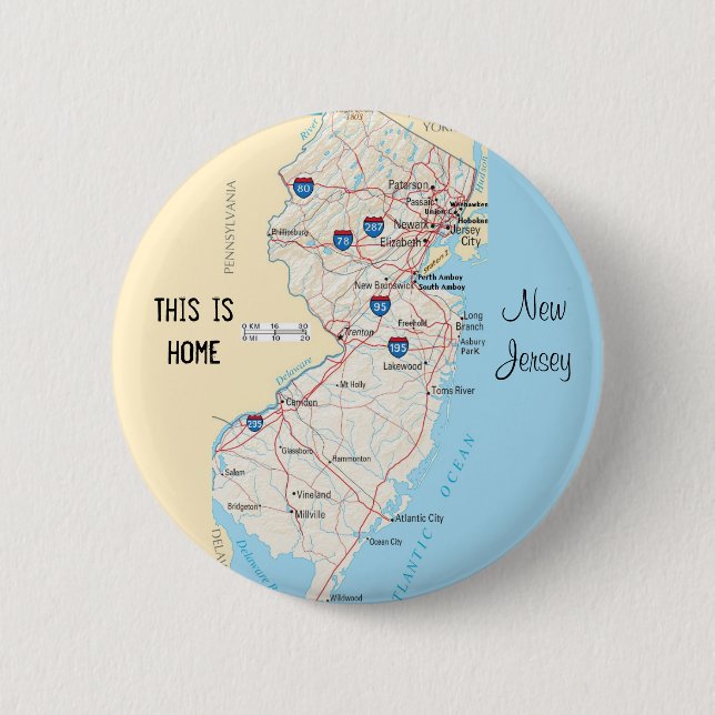 New-Jersey Button (Vorderseite)