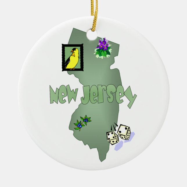 New Jersey Christmas Tree Ornament (Vorne)