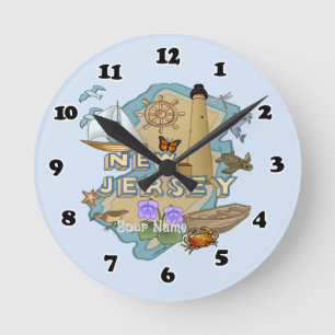 New Jersey Clock Runde Wanduhr