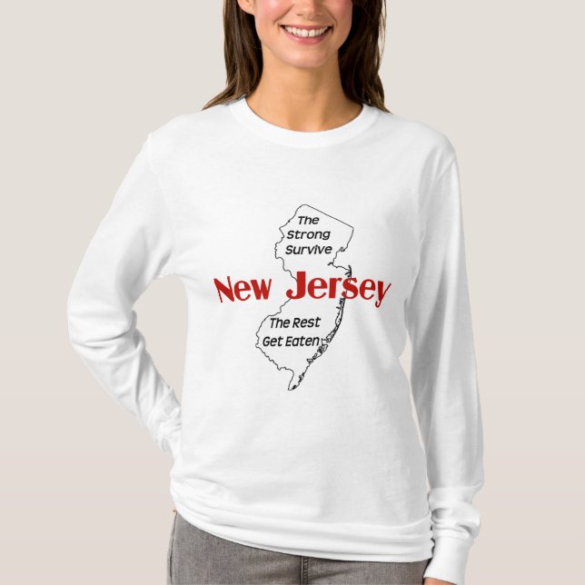 New Jersey - das starke Überleben; die Erholung wi T-Shirt (Vorderseite)